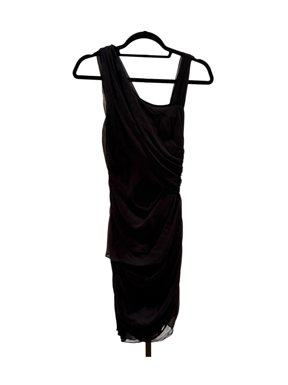 MM Couture Gothy Ruched Layered Dress